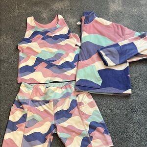 Athletic Works Pink and Blue Activewear Set